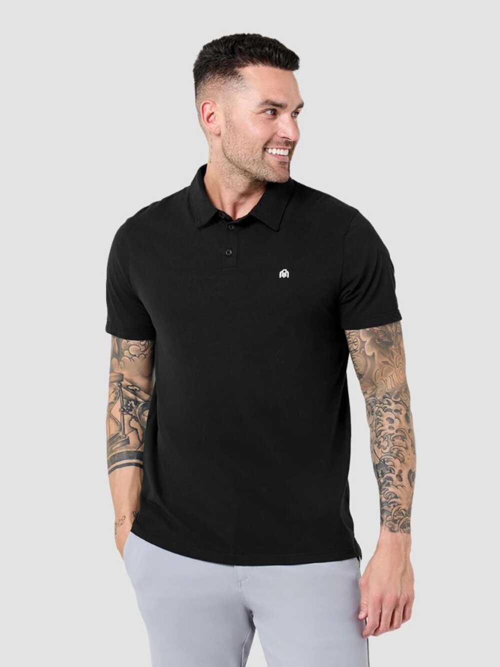 Mens into the am black Polo shirt size L
